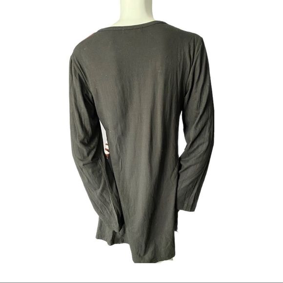 Leopards & Roses V Neck Patterned Tunic Small - Picture 3 of 3